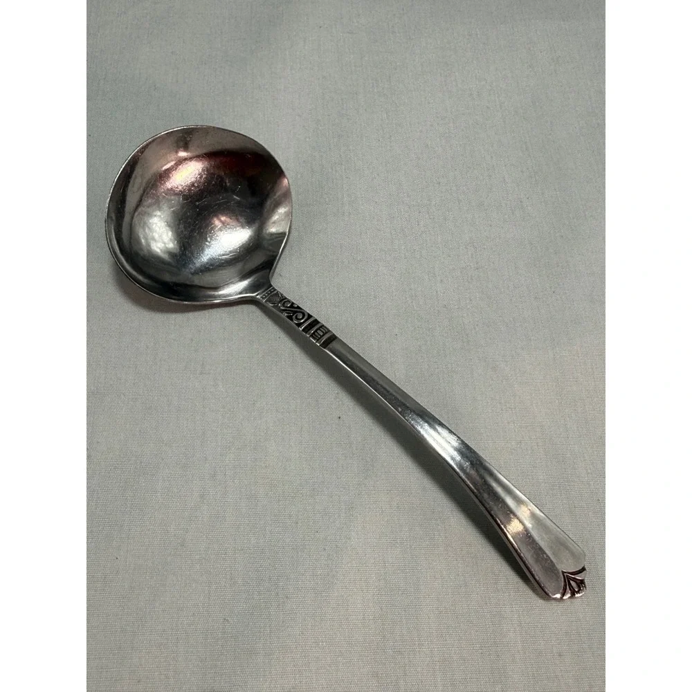 Orleans Silver Gravy Ladle Sauce Server ORL32 Stainless Steel Vintage 7